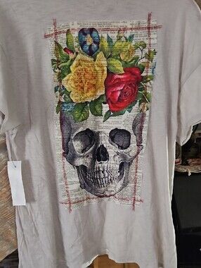 The Nu Vintage Skull Shirt— Light Gray
